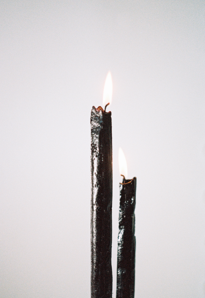Fabric-casted candles in collaboration with Anne-lise Agossa.